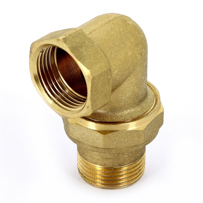 Разъемное соединение угловое 1/2"(латунь) 865469