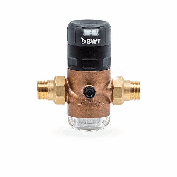 Редуктор давления 1" 1.5-7 бар PN16 D1 Red бронза, для х/в, пластик. колба, с разъем. соед 866865