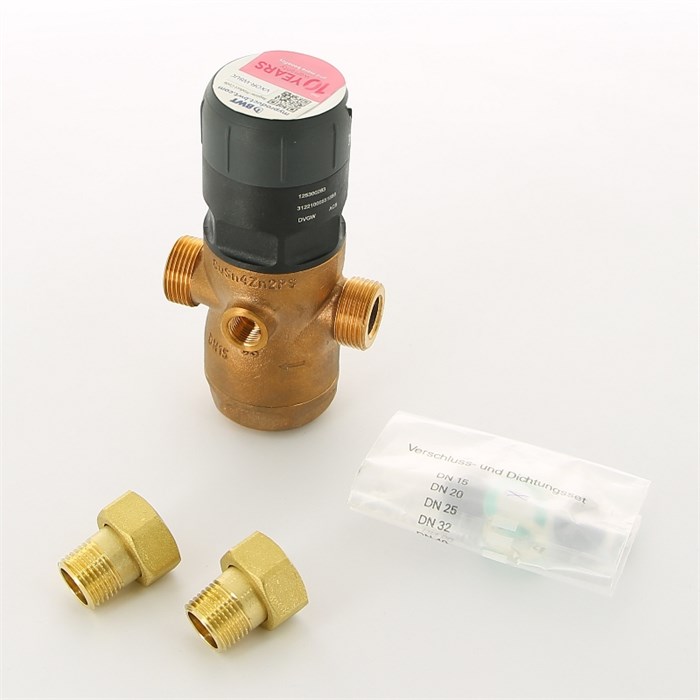 Редуктор давления 1/2" 1.5-7 бар PN25 D1 Red бронза, для г/в, бронз. колба, с разъем. соед 884421