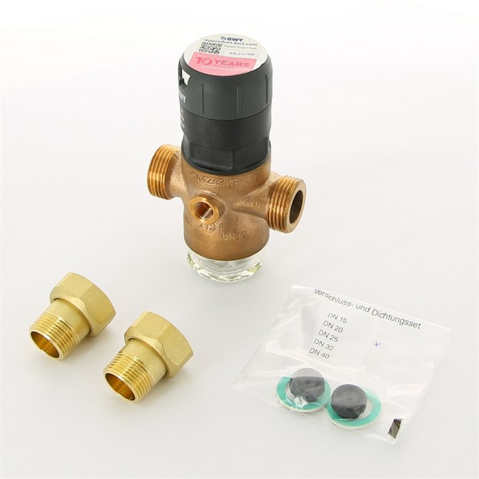 Редуктор давления 3/4" 1.5-7 бар PN16 D1 Red бронза, для х/в, пластик. колба, с разъем. соед 865075