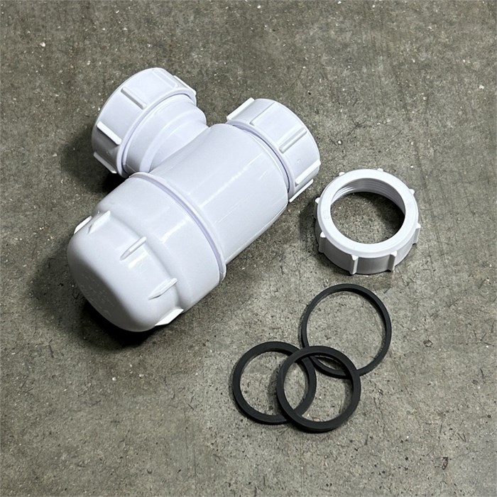 Сифон бутылочный 1 1/4" x 32 мм без выпуска выход компрессионный Ду=40мм 863620