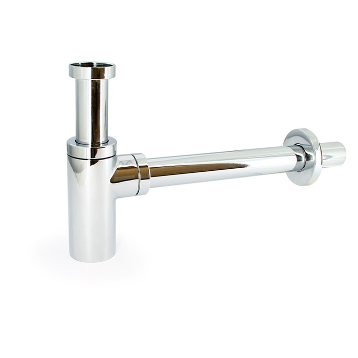 Сифон бутылочный Elite 1 1/4" отвод 300 мм, с розеткой, хром 859145