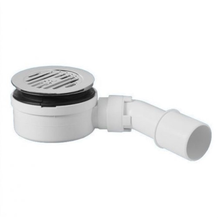 Сифон бутылочный для поддона "Lines" слив 90-100 мм, высота 53 мм, выход 40/50 мм, хром 862121