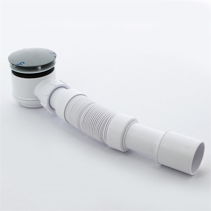 Сифон бутылочный для поддона 50-75 мм с вып., высота трапа 65 мм, выход 40/50 мм, хром 885212