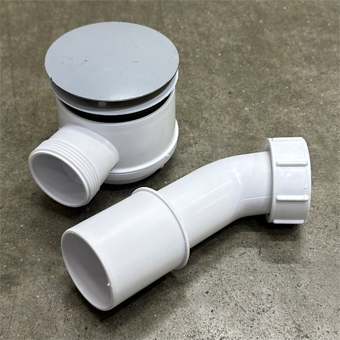 Сифон бутылочный для поддона слив 50-75 мм, высота 65 мм, выход 40/50 мм, хром 857761