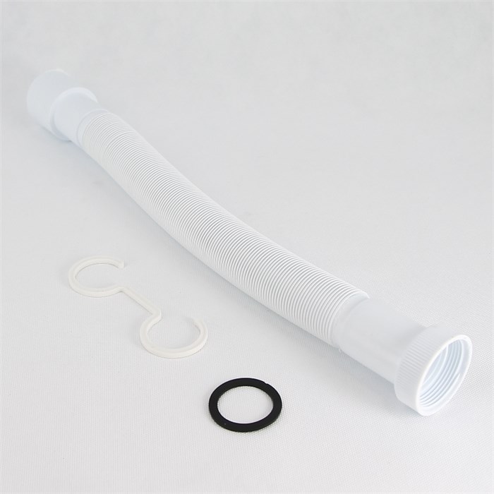 Сифон гофрированный Мини Элит 1 1/2 х 40/50 мм без выпуска, удлинённый L1200 мм, с хомутом жёсткости 874393