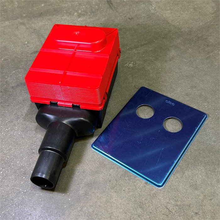 Сифон для стиральной машины под штукатурку 17/23 и 9/16, DN40/50, нержавеющая сталь 873948