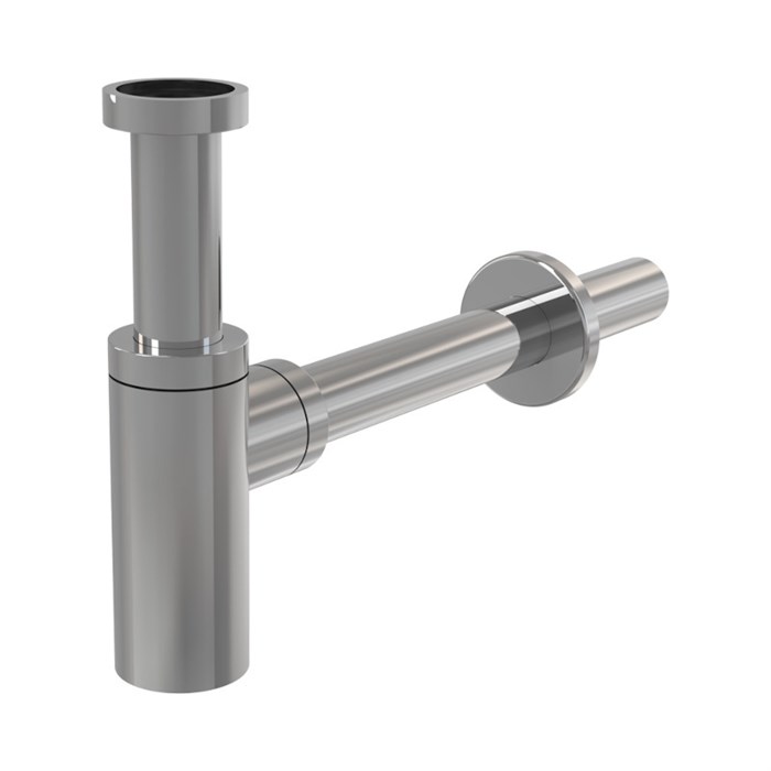 Сифон для умывальника D32 DESIGN, цельнометаллический, экономящий пространство 868744