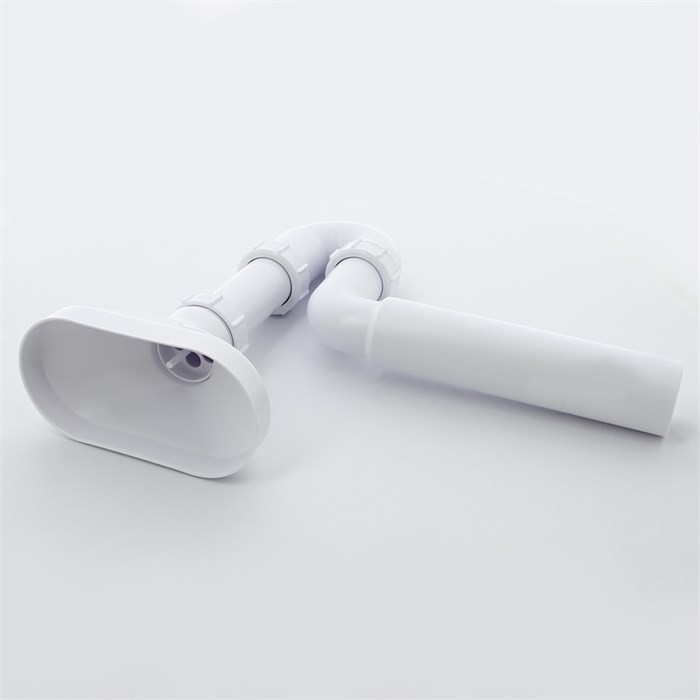 Сифон трубный 1 1/2" х 40 мм для разрыва потока с приемной воронкой, выход 50 мм, компрес. 861535