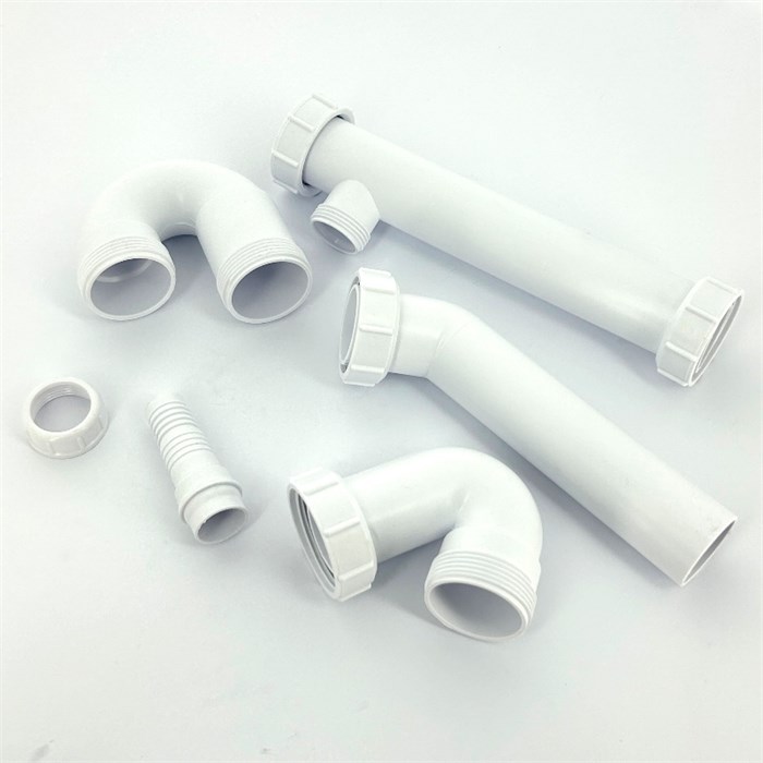 Сифон трубный P/S-образный 1 1/2" х 40 мм без выпуска с адапт. для слива быт. тех., выход 40 мм 872819