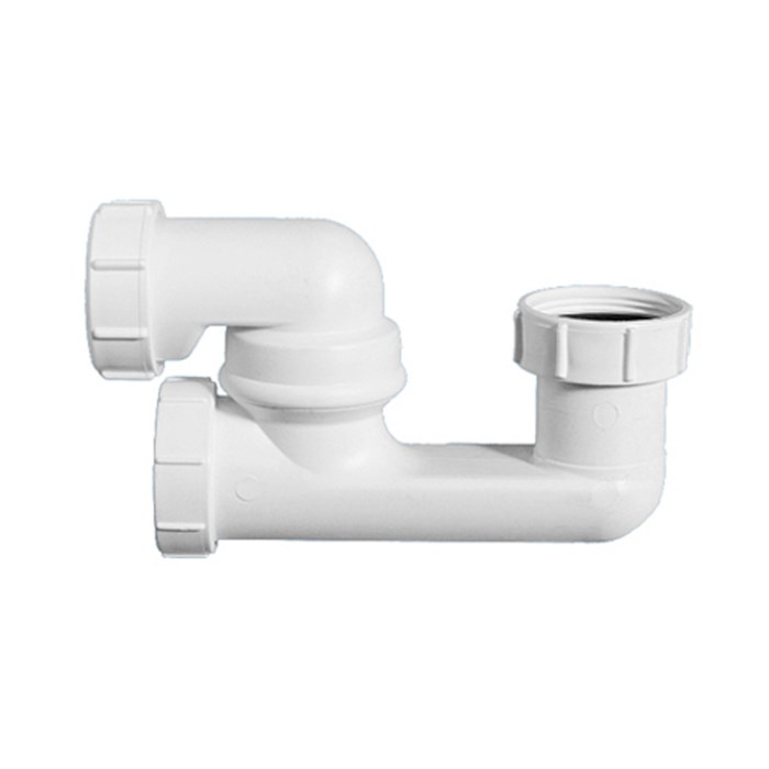 Сифон трубный P/S-образный 1 1/2" х 40 мм для разрыва потока с приемной воронкой, выход 40/50 мм ком 882297