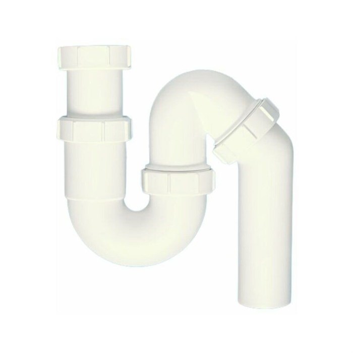 Сифон трубный P/S-образный без выпуска (2"х50мм) с универсальной отводной трубой D50мм; выход Дн=50м 859197