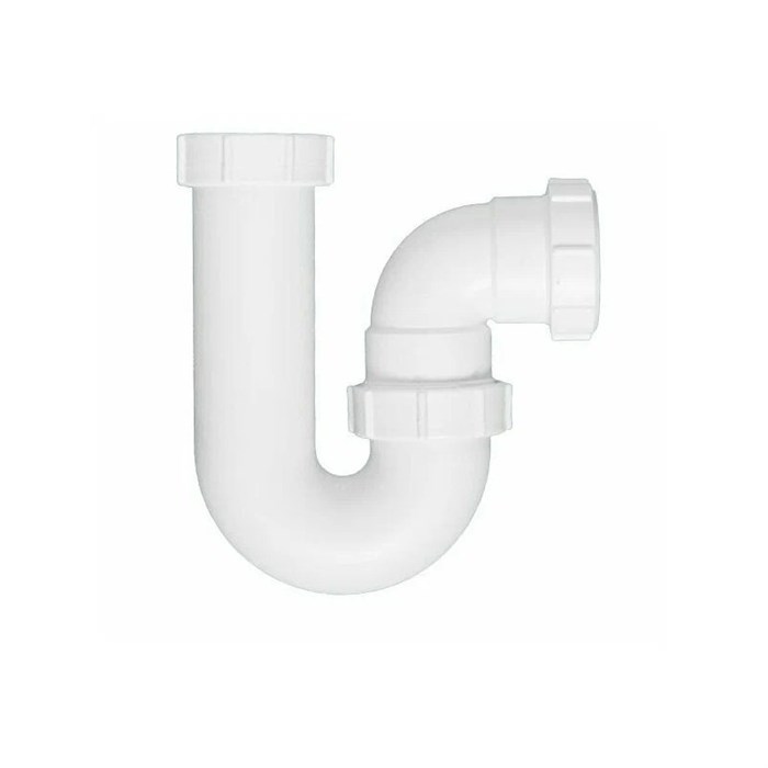 Сифон трубный Р-образный без выпуска (2"х50мм) нерегулируемый по высоте; выход компрессионный Ду=50м 874891