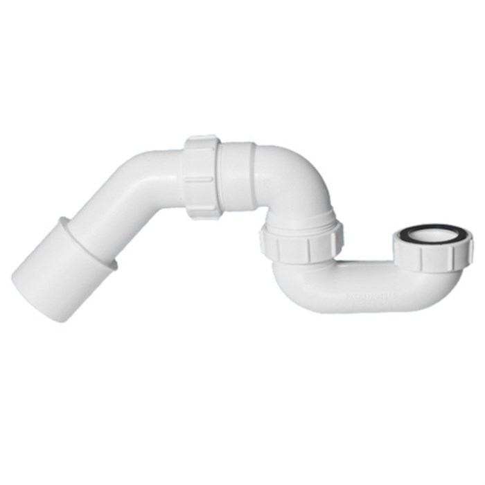 Сифон трубный Р/S-образный поворотный без выпуска ( 1 1/2"х40мм, H52мм); выход Дн=40/50мм 858814