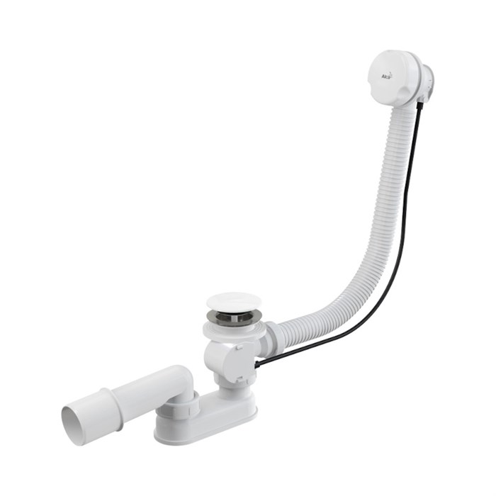 Слив-перелив Alca для ванны п/автомат, 80 см, белый 876597