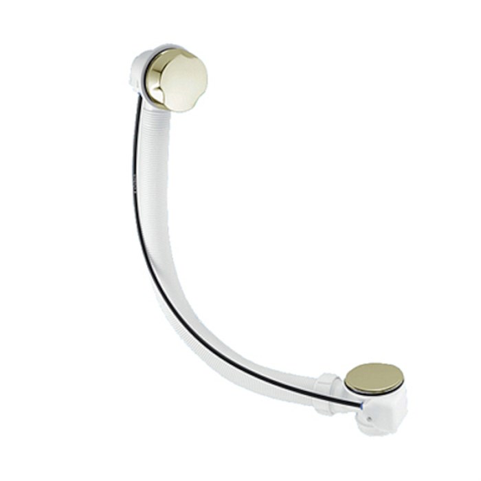 Слив-перелив для ванн/поддонов (L510ммxD34мм поворотное управление латунь, D70мм/50мм нержавейка сли 867914