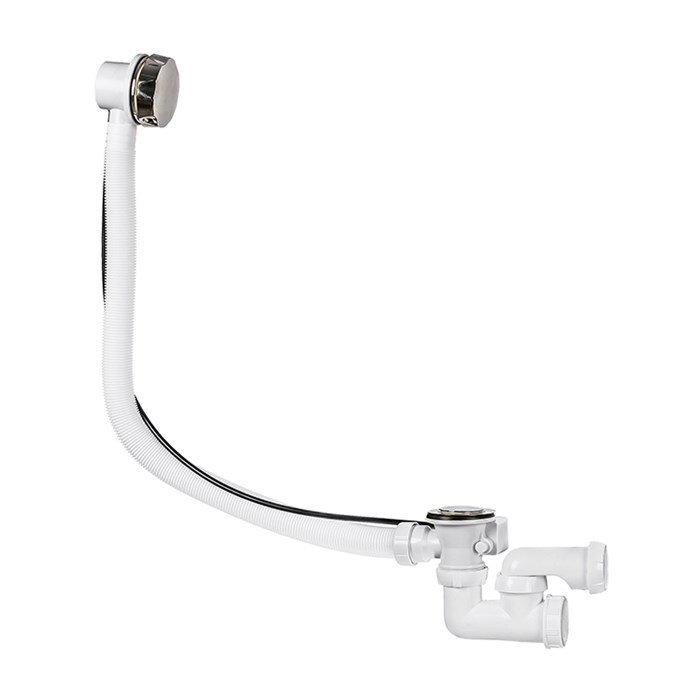 Слив-перелив для ванны, с внешним тросиком L700 мм и регулируемым сифоном 870978