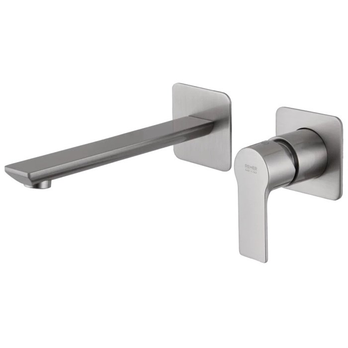 Смеситель Remer Energy для раковины настенный, СМ, излив 23 см (скрытая часть в комплекте), хром 868838