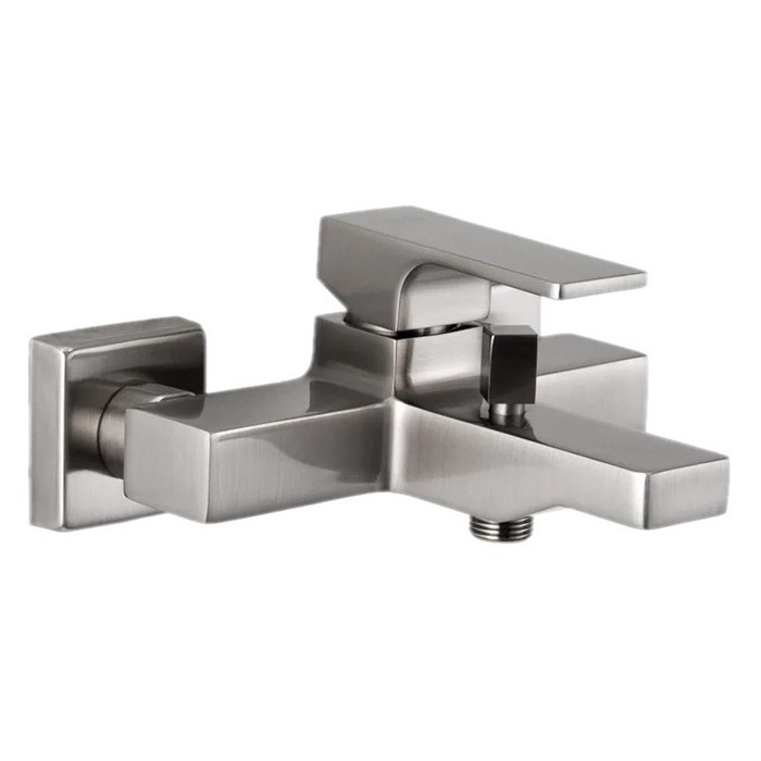 Смеситель для ванны Remer Absolute с лейкой, держателем и шлангом, Брашированный Никель 858801