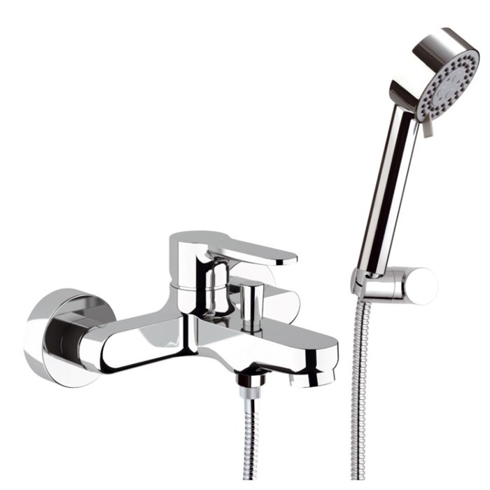 Смеситель для ванны Remer Winner с лейкой, держателем и шлангом, хром 885318