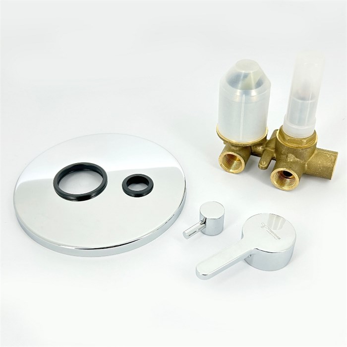 Смеситель для ванны Tiemme FLY F15, СМ, три потребителя, хром 886996