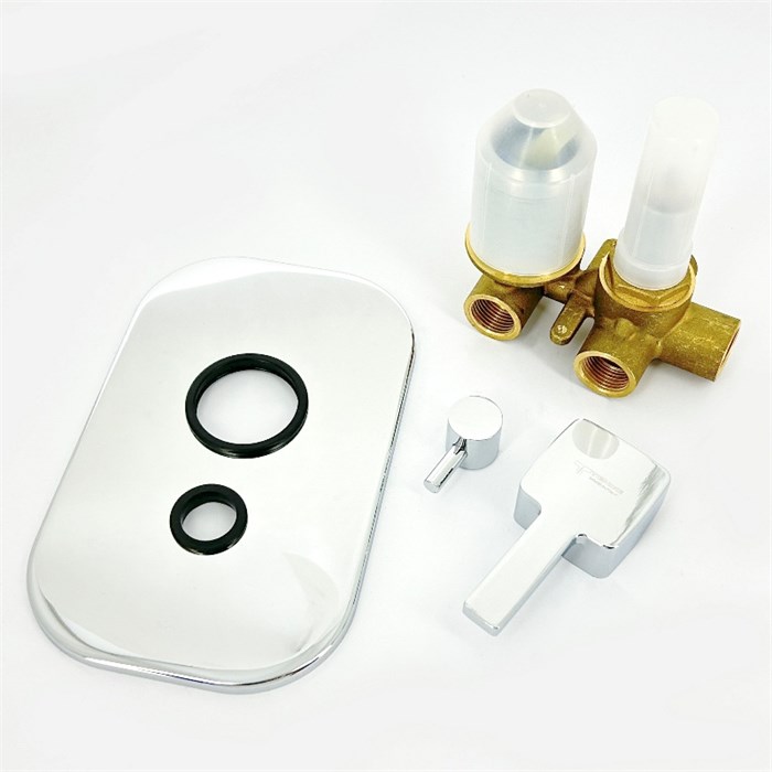 Смеситель для ванны Tiemme SKY Q115, СМ, три потребителя, хром 884596