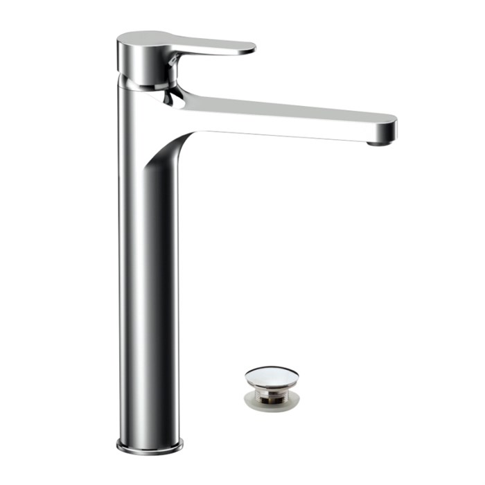 Смеситель для раковины Remer Winner высокий с д/к click-clack, хром 877641