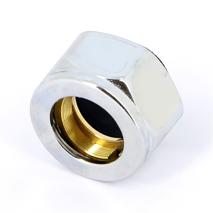 Соединитель обжим-B 16 х М24 х 19 хромированный для медных труб 871174