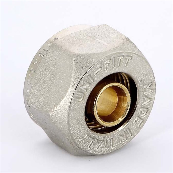 Соединитель обжим-В 17(2.0) х 3/4" ЕК, для полиэтиленовых труб 877415