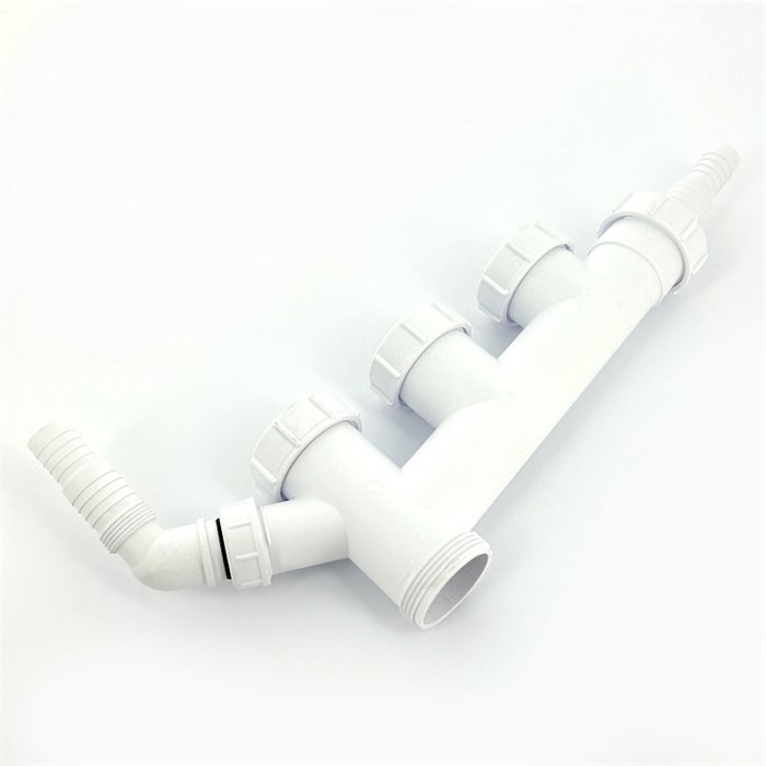 Соединительный элемент с 3-мя входами Ду=40мм (компрессионное соединение), 2-мя адаптерами 858858