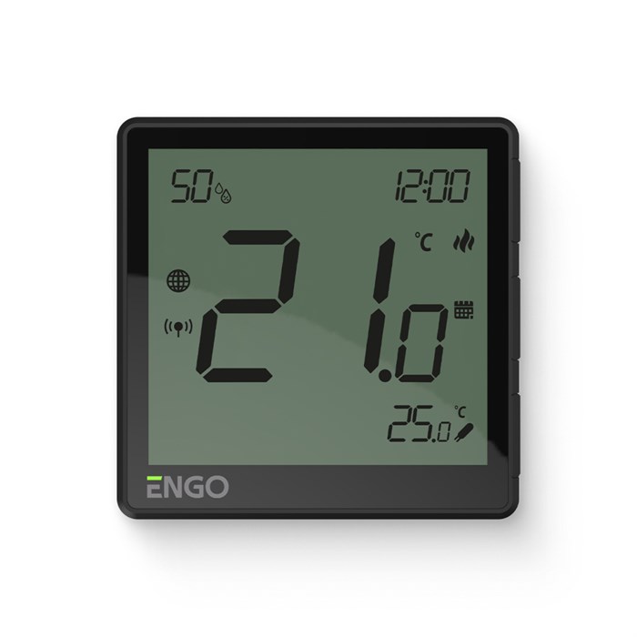 Термостат ENGO One комнатный встраиваемый, программ. с дисплеем, датчик влажности, WiFi / Zigbee, че 868713