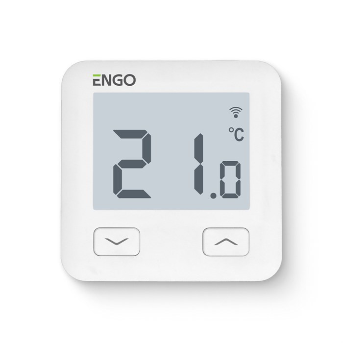 Термостат ENGO комнатный встраиваемый, программ. с дисплеем, WiFi, белый 871833