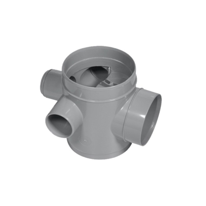 Трап (H160мм) без сливной решётки; 3 входа Ду=50мм под клеевое соединение в комплекте с заглушками; 871881