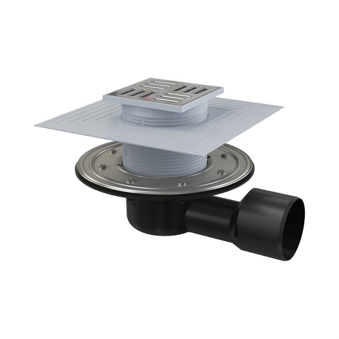 Трап 105 × 105 мм, выпуск 50/75 мм 863852