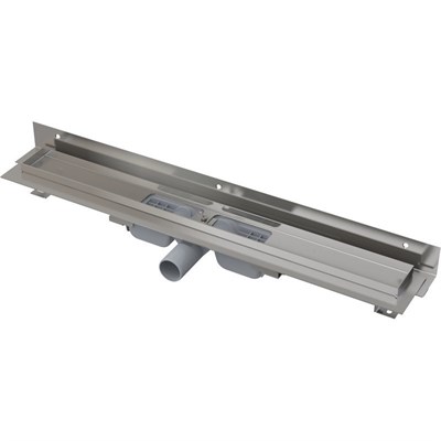 Лоток душевой APZ104 1050 мм, пристенный монтаж, с порогами для перф.решетки (без решетки), нерж.ста 870977