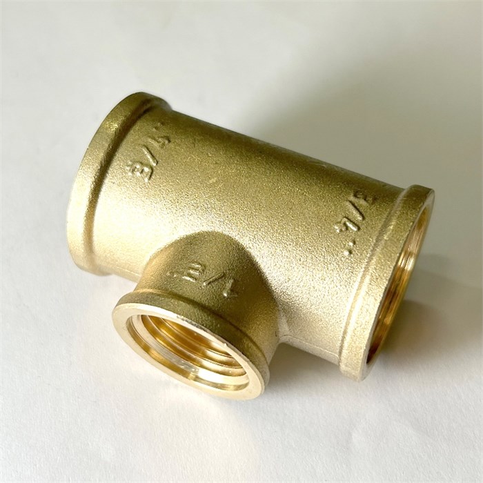 Тройник В 3/4" х 1/2" х 3/4" латунь 869096