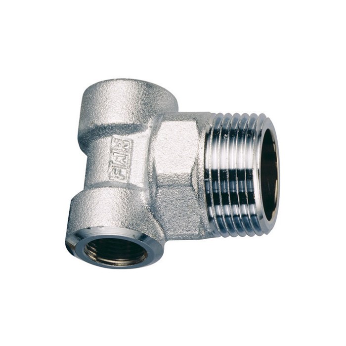 Тройник конц.хром. для коллекторов, 1"НР х 1/2"ВР х 1/2"ВР 869362