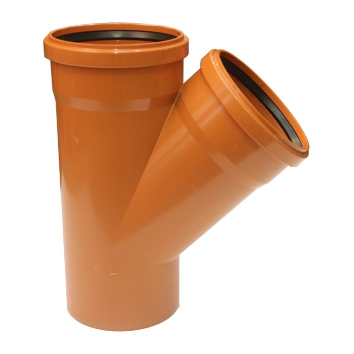 Тройник НПВХ 45' 110х110 886384