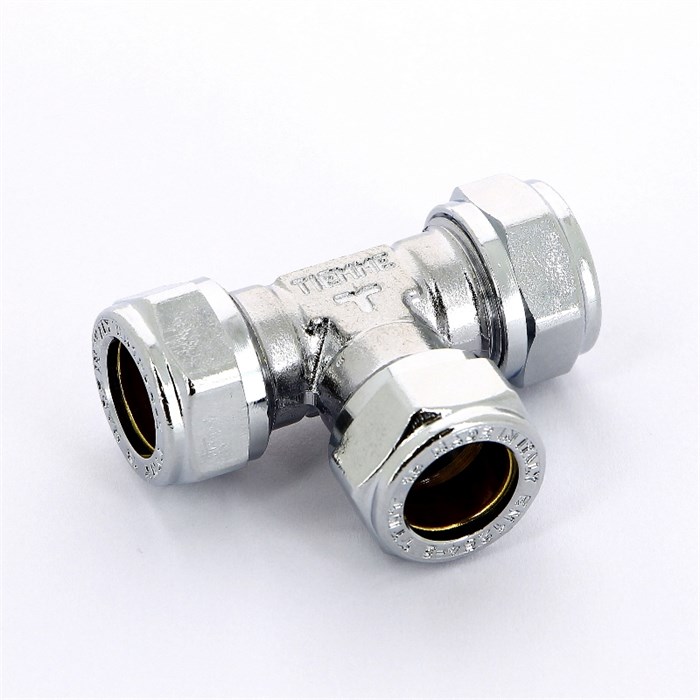 Тройник обж 15х15х15 хромир. 883224