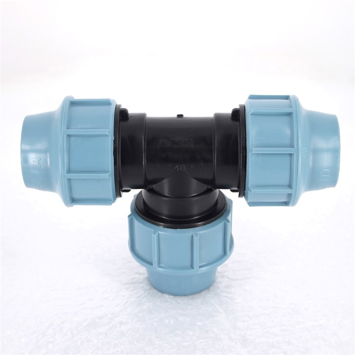 Тройник обж 40 для труб ПНД полипропилен PP-B 885634