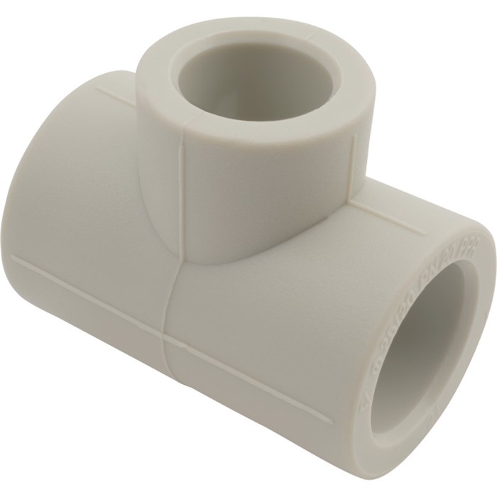 Тройник полипропиленовый переходной 90х75х90 (серый) 878895