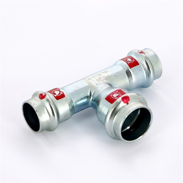 Тройник пресс 18х22х18 оцинк.сталь Prestabo SC-Contur 886093