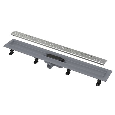 Лоток душевой APZ8 650 мм, с порогами для перф. решетки (с решеткой), нерж.сталь 864775