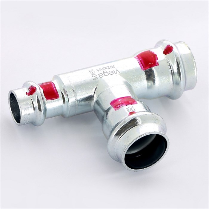 Тройник пресс 22х22х15 оцинк.сталь Prestabo SC-Contur 875250