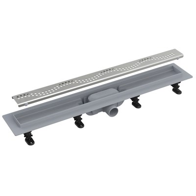 Лоток душевой APZ8 850 мм, с порогами для перф. решетки (с решеткой), нерж.сталь 881913