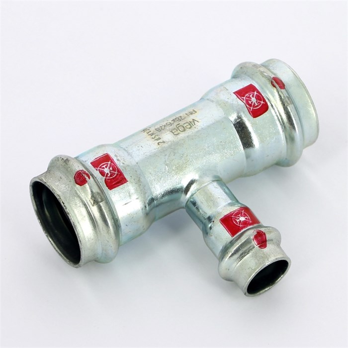 Тройник пресс 28х15х28 оцинк.сталь Prestabo SC-Contur 881561