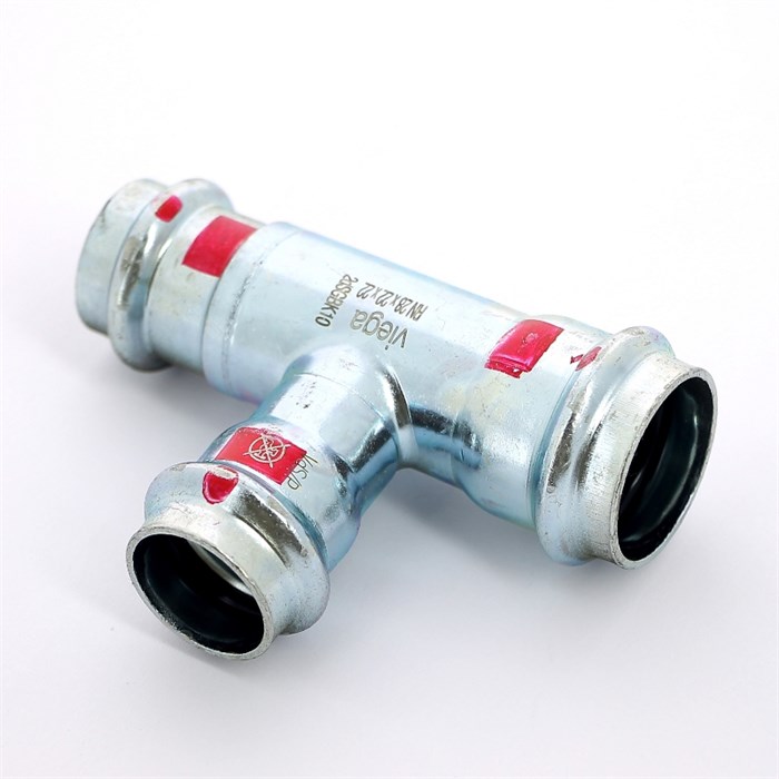 Тройник пресс 28х22х22 оцинк.сталь Prestabo SC-Contur 880337