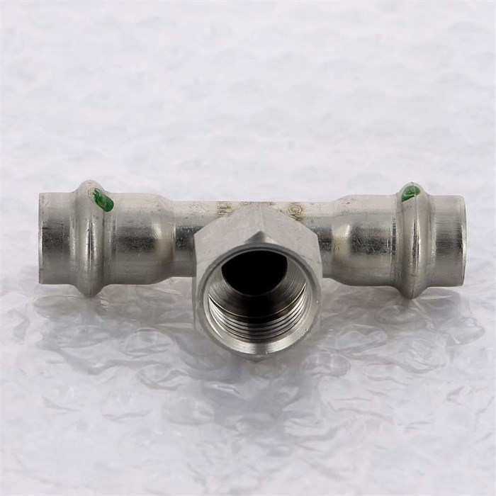 Тройник пресс-В 15х1/2'х15 нерж.сталь Sanpress Inox SC-Contur 865907