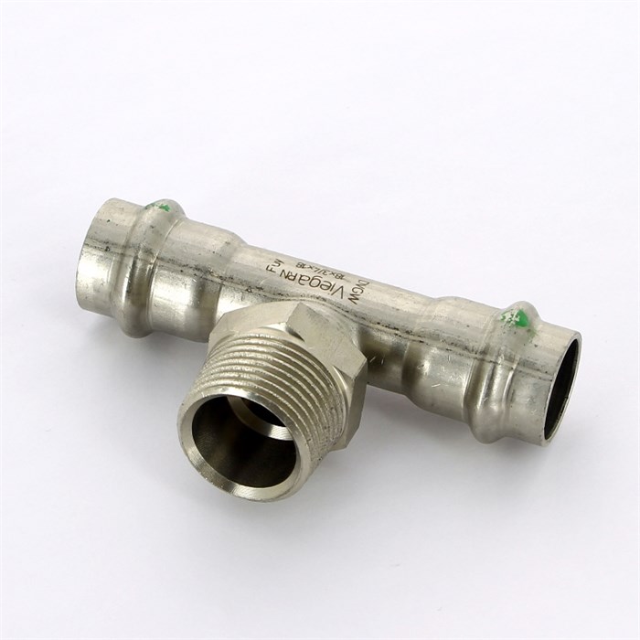 Тройник пресс-Н 18х3/4'х18 нерж.сталь Sanpress Inox  SC-Contur 863672