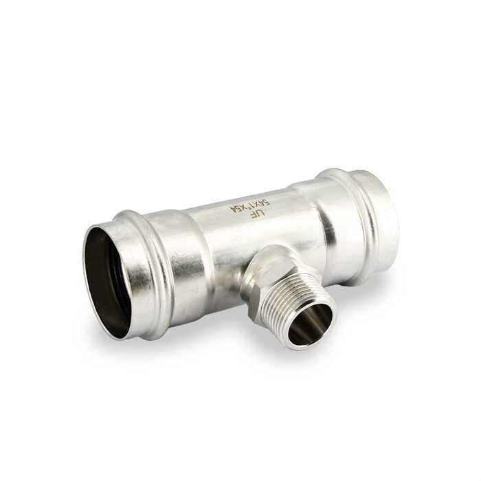 Тройник пресс-Н 54 х 1" х 54, нержавеющая сталь 879221